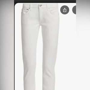 Women's White Jeans rag and bone cropped jeans skinny